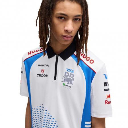 Tricou polo VCARB Hugo 2025 Team - Alb [5]