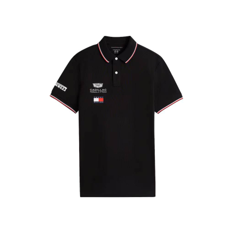 Tricou polo Cadillac Tommy Hilfiger Team Replica - Negru [2]