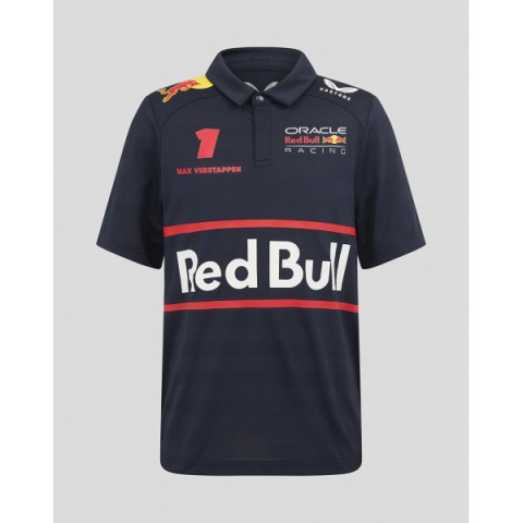 Red Bull Racing - Tricou Polo Oficial Red Bull Racing 2025 Max Verstappen pentru Copii