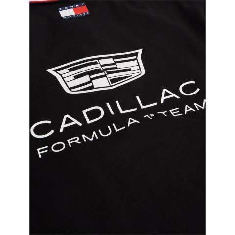 Tricou polo Cadillac Tommy Hilfiger 2026 Sergio Perez Team - Negru [2]