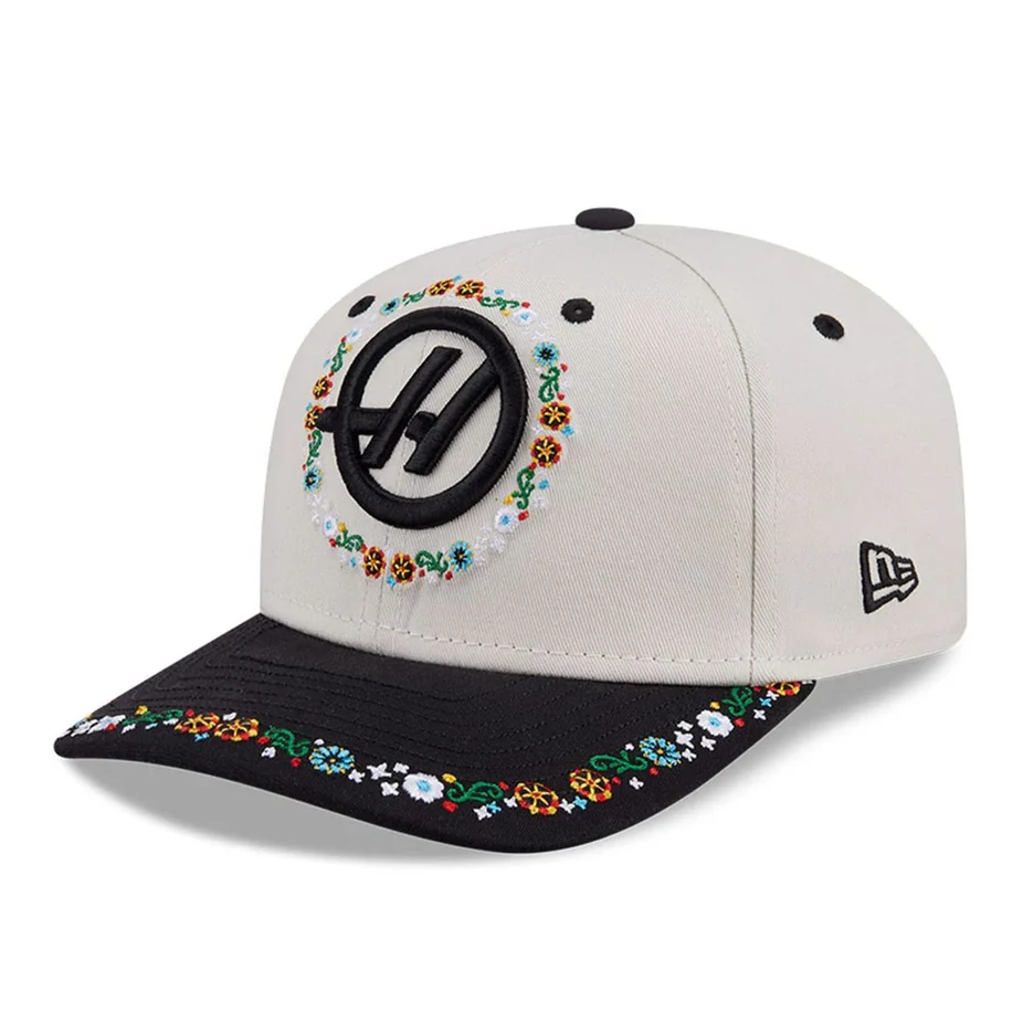 Șapcă MoneyGram Haas Formula 1 Mexico Race Special 9SEVENTY bej deschis, elastică, reglabilă, cu capse [3]