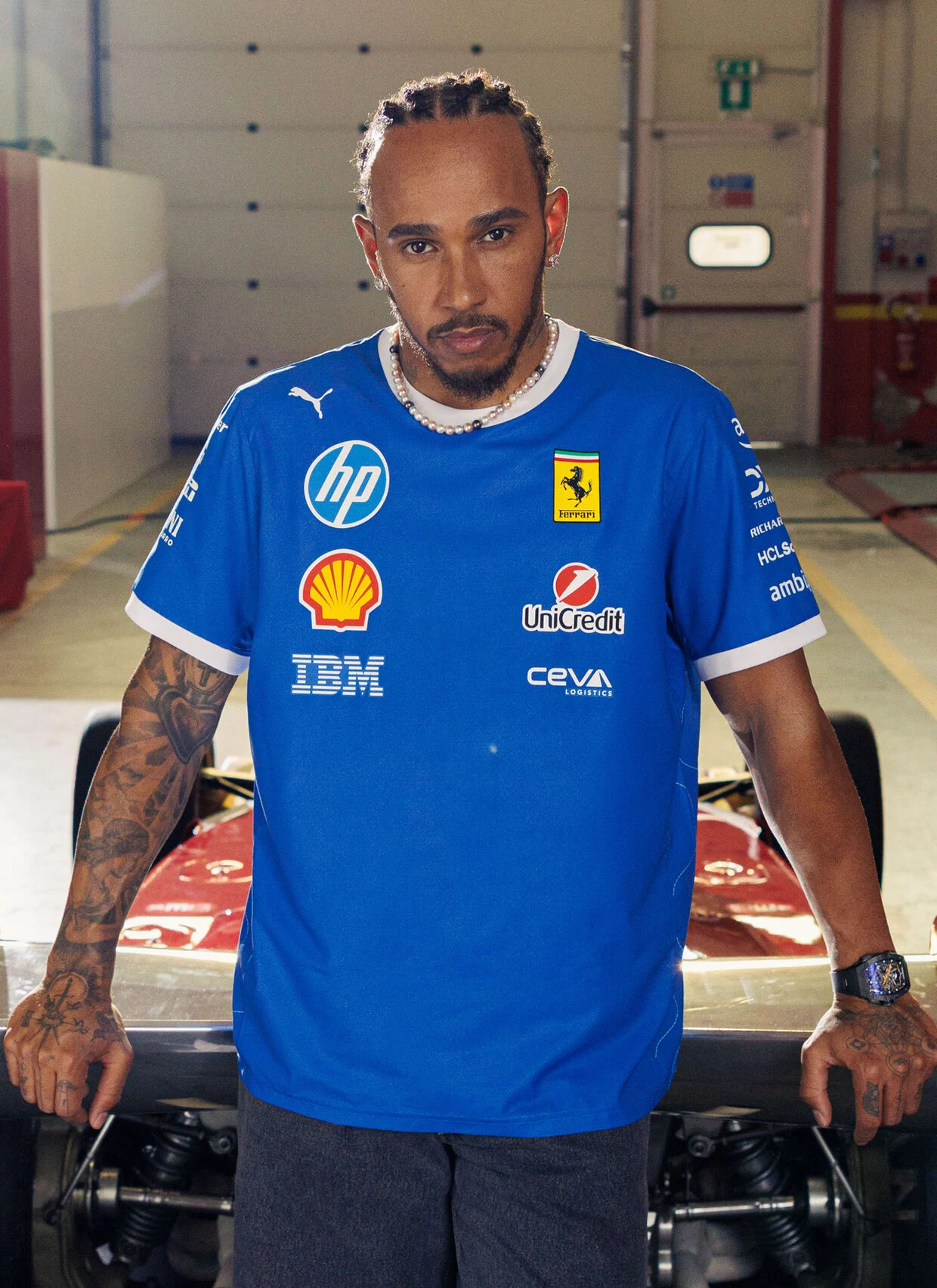 Tricou Puma pentru Scuderia Ferrari HP 2025 Monza ediție limitată [2]