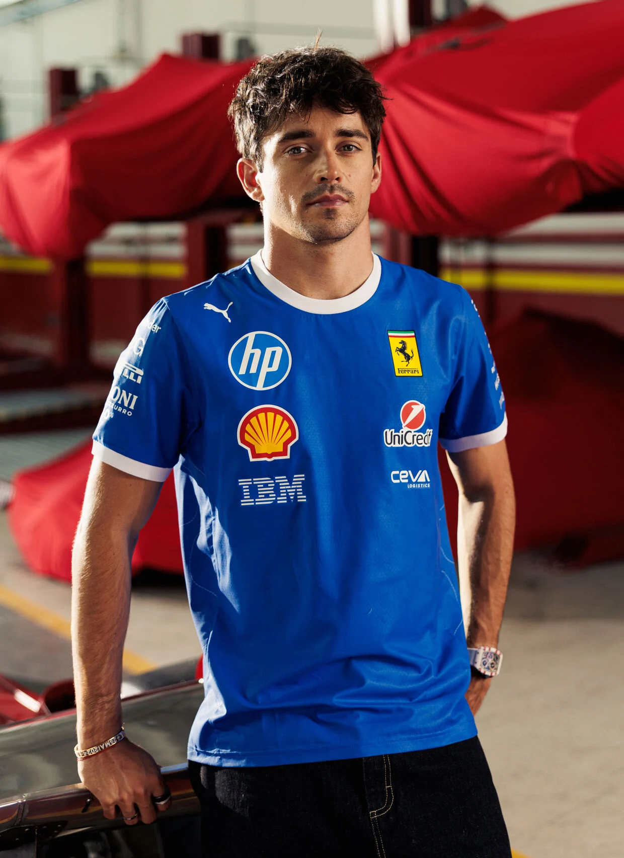 Tricou Puma pentru Scuderia Ferrari HP 2025 Monza ediție limitată [4]