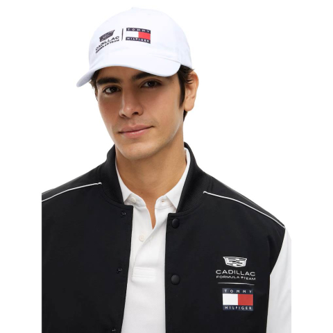 Cadillac F1 Team - Șapcă Cadillac Tommy Hilfiger cu logo - Alb - Unisex