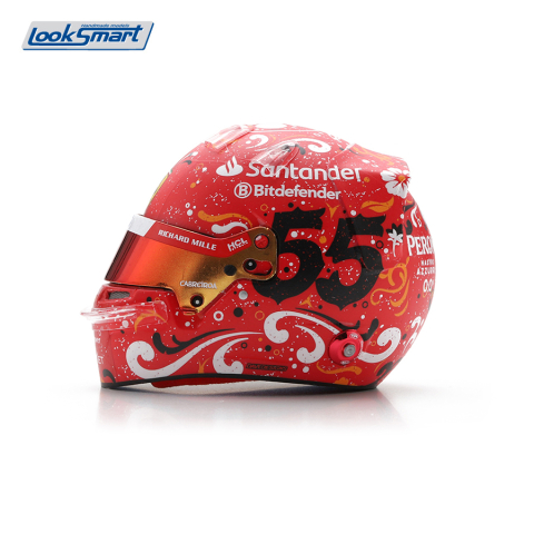 Casti  F1 - Cască  1:5 Carlos Sainz – Scuderia Ferrari HP, câștigătoare a GP-ului Mexicului 2024