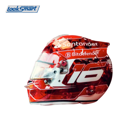 Casti  F1 - Cască 1:5 Charles Leclerc – Scuderia Ferrari HP Singapore GP 2024