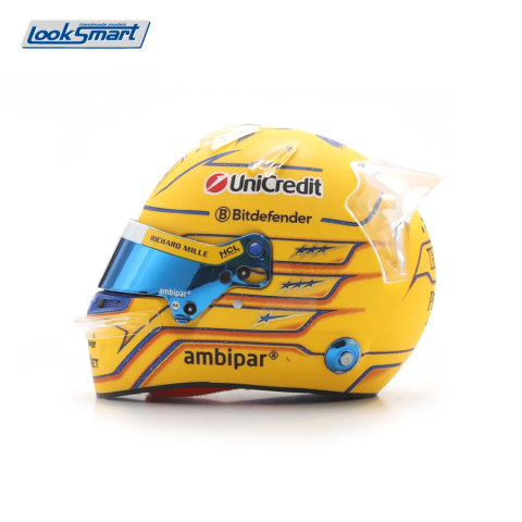 Casti  F1 - Cască mini 1:5 Lewis Hamilton – Scuderia Ferrari HP Miami GP 2025