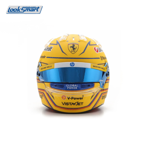 Cască mini 1:5 Lewis Hamilton – Scuderia Ferrari HP Miami GP 2025 [2]