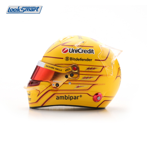 Casti  F1 - Cască Mini 1:5 Lewis Hamilton – Scuderia Ferrari HP Monaco GP 2025