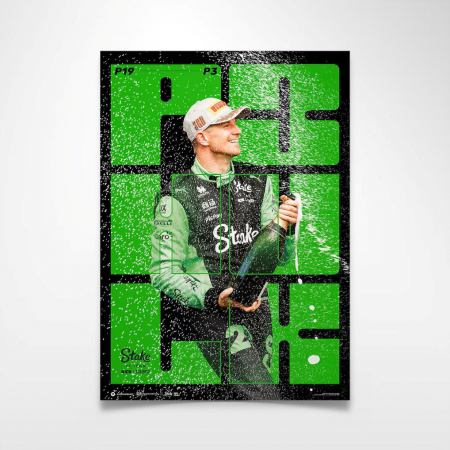 Kick Sauber - Kick Sauber Nico Hulkenberg primul poster pe podium