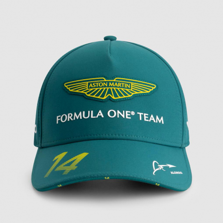 Aston Martin - Șapcă Aston Martin Aramco Cognizant F1 2025 Fernando Alonso Team - Verde - Copii