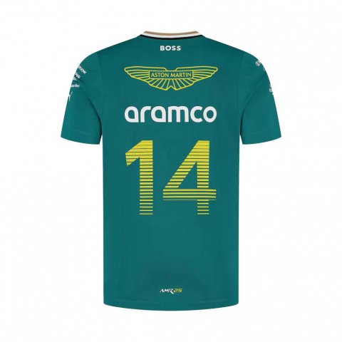Tricou Aston Martin Aramco Cognizant F1 2025, pilotul echipei Fernando Alonso [2]