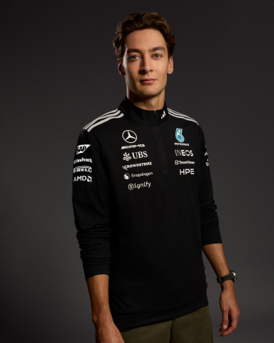 Mercedes - Tricou bărbătesc  Mercedes F1 2026 Team cu fermoar