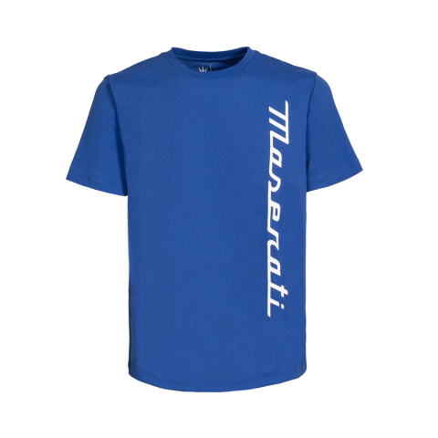 Maserati - Tricou Maserati albastru cu imprimeu cauciucat