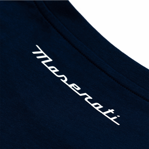 Tricou Maserati Trident bleumarin [2]