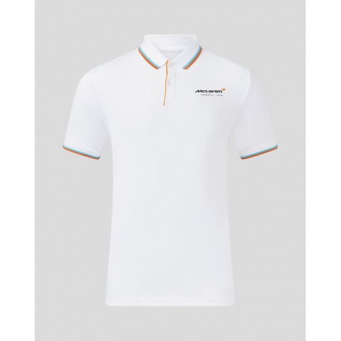 McLaren - Tricou Polo Alb Oficial McLaren F1 Team 2025