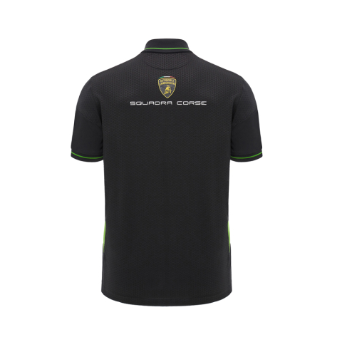 Tricou Polo Automobili Lamborghini Squadra Corse Negru/Verde [1]