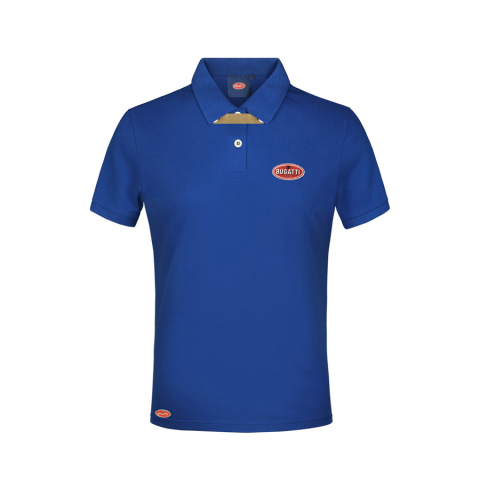 Bugatti - Tricou polo Bugatti albastru cu logo Bugatti57