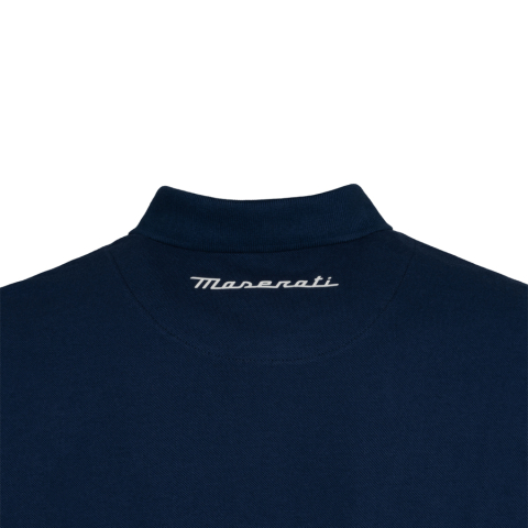 Tricou Polo Maserati Trident Albastru Navy [1]