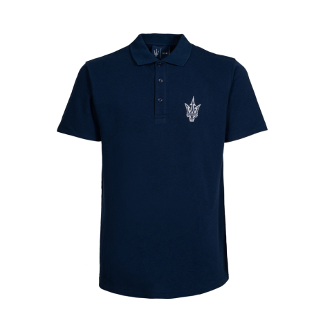 Maserati - Tricou Polo Maserati Trident Albastru Navy