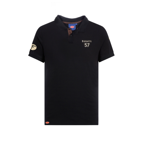 Bugatti - Tricou polo negru Bugatti cu sigla Bugatti57