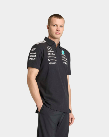 Mercedes - Tricou Polo pentru bărbați Mercedes F1 2026 Team