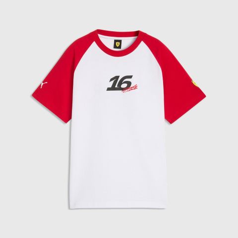 Scuderia Ferrari - Tricou PUMA Scuderia Ferrari 2026 – Ediția pentru Copii, Charles Leclerc