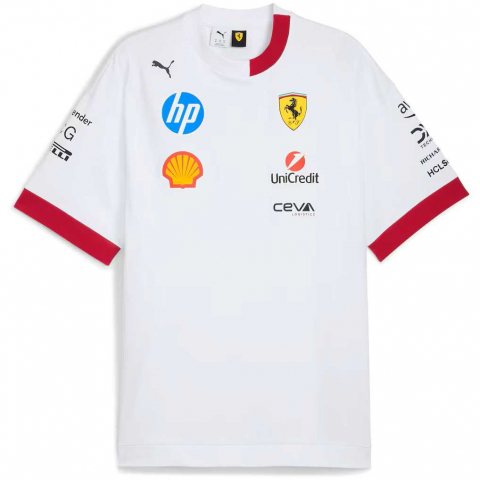 Tricou Scuderia Ferrari 2025 Alb [0]