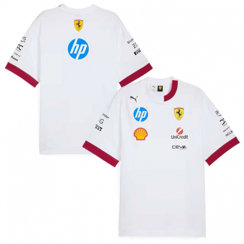 Tricou Scuderia Ferrari 2025 Alb [2]