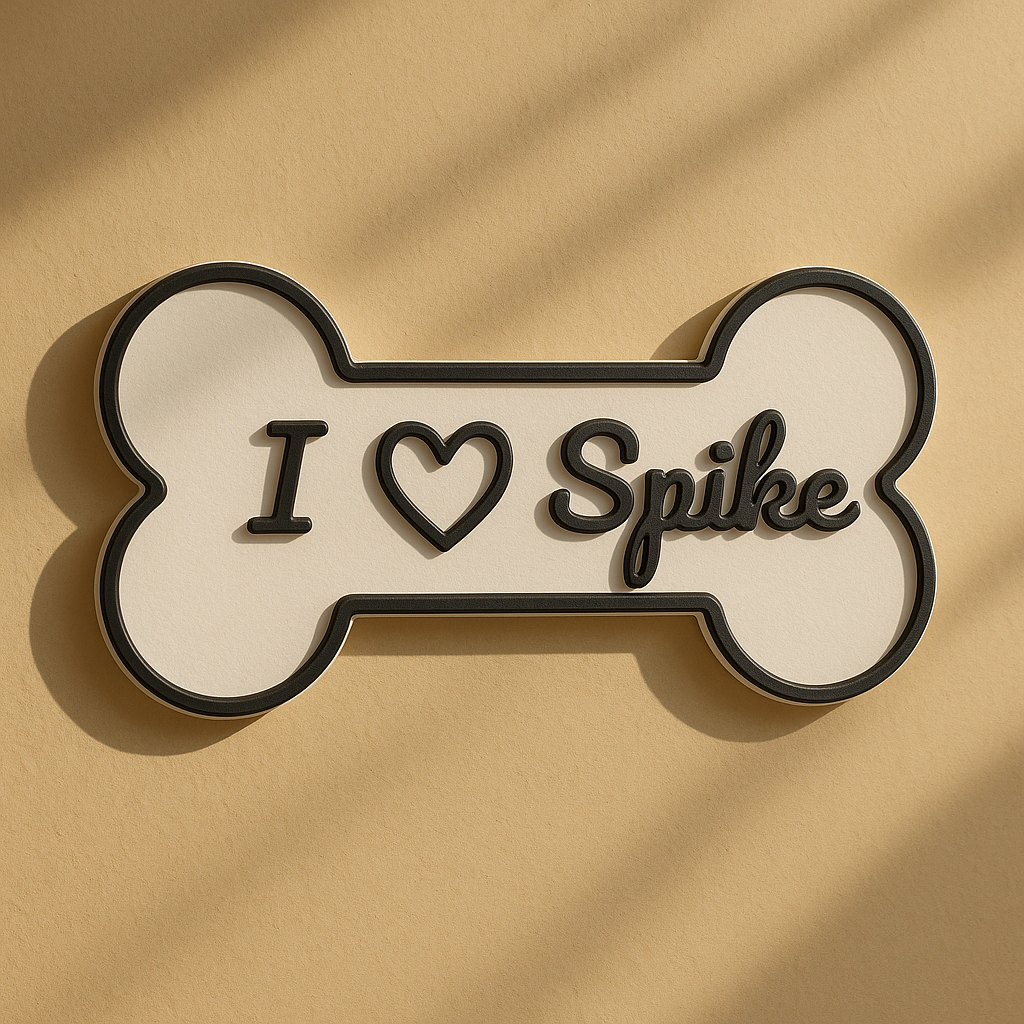 Placuta decorativa personalizata cu numele animalului de companie [2]