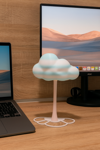 Casti - Suport de casti Cotton Candy Cloud