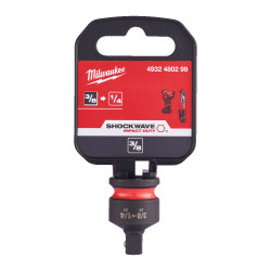 Adaptor SHOCKWAVE IMPACT DUTY pentru chei tubulare de la 3/8" la 1/4" patrat, 28 mm, Milwaukee, cod 4932480299, MILWAUKEE [2]