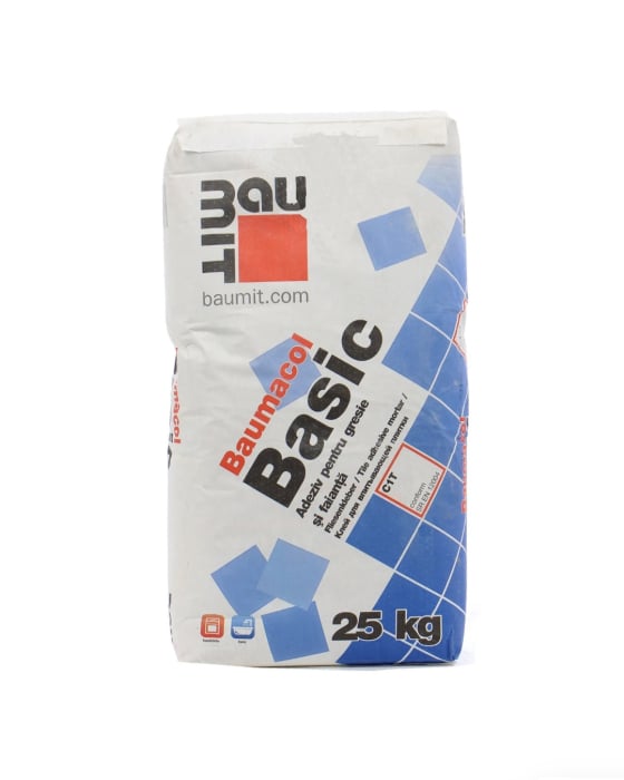 Adeziv pentru gresie si faianta Baumit Baumacol Basic, interior/exterior, 25 kg [2]