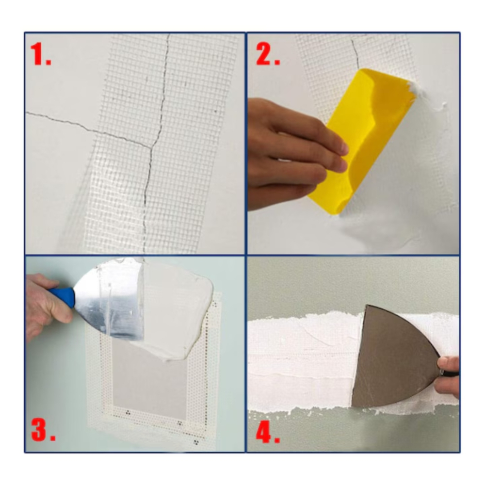 Banda imbinare Rigips, fibra sticla, autoadeziva, 50mm x 20m - Rodex [4]