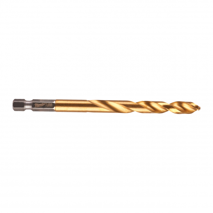Burghiu HSS-G TIN RED HEX, 7.5mm-1buc, 48894718 Milwaukee, MILWAUKEE [1]