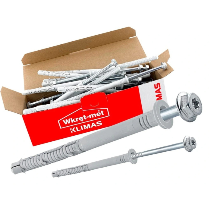 Diblu cu surub, cap hexagonal TX40, 12x120/8x125 mm, KPR-FAST-12120K, 25 buc/cutie - Wrek-met KLIMAS [9]