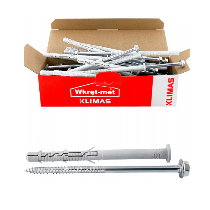 Diblu cu surub, cap hexagonal TX40, 12x120/8x125 mm, KPR-FAST-12120K, 25 buc/cutie - Wrek-met KLIMAS [8]