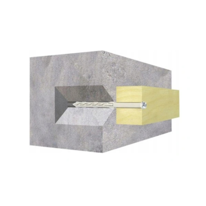 Diblu cu Surub, cap hexagonal si mufa TX40,10x260/7x265mm - 25 bucati/cutie - KPR-FAST-10260K, Klimas Wkret-met [15]