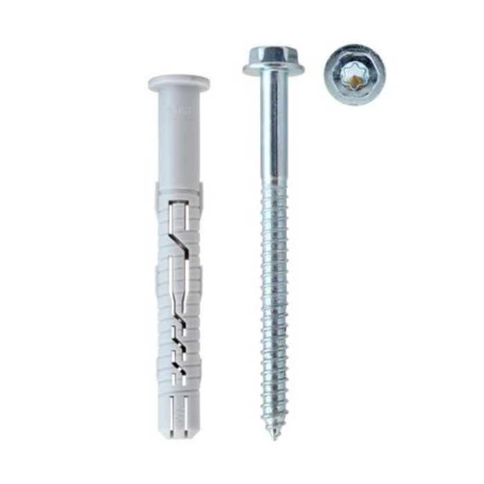 Diblu cu Surub, cap hexagonal si mufa TX40, 10x80/7x85mm - 50 bucati/cutie - KPR-FAST-10080K, Klimas Wkret-met [9]