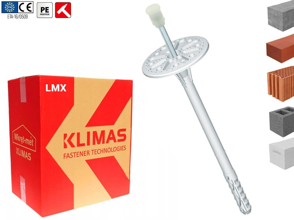 Diblu cui metalic cu expansiune scurta, 10x220mm - 100 bucati/cutie - LMX10220(100), Wrek-met KLIMAS [6]
