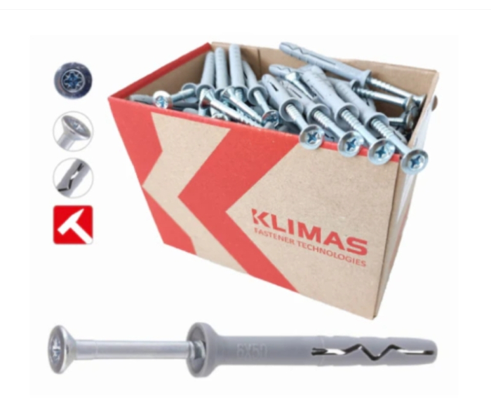 Diblu cui percutie 6x40mm - 200 bucati/cutie - SM-06040, Klimas Wkret-met [6]