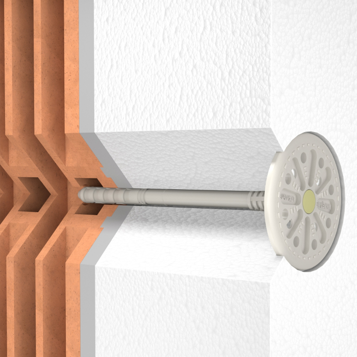 Diblu fixare polistiren pe caramida, BCA si beton,  LT 10x120mm - 200 bucati/cutie, LTX10120(200) Klimas Wkret-met [8]