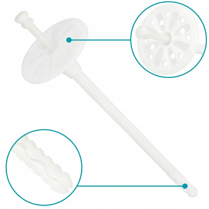 Diblu fixare polistiren pe caramida, BCA si beton,  LT 10x70mm - 200 bucati/cutie, LTX10070(200) Klimas Wkret-met [5]