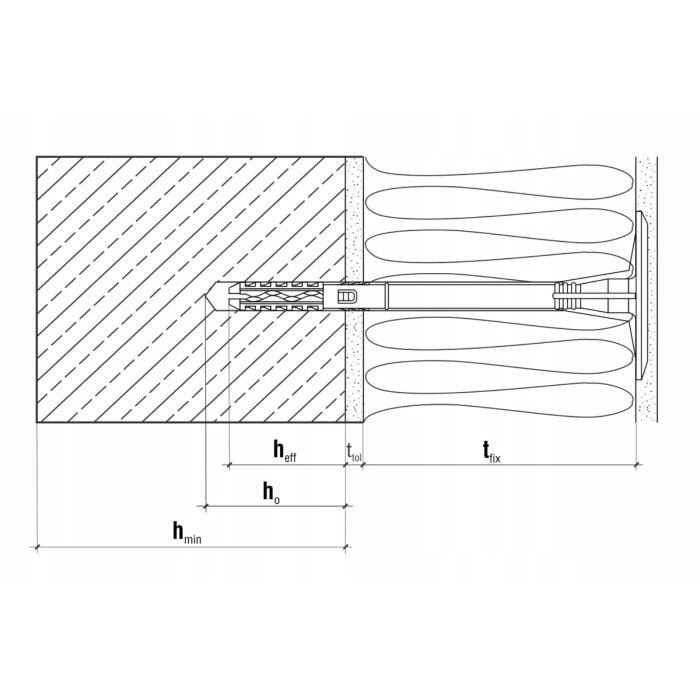 Diblu fixare polistiren pe caramida, BCA si beton,  LT 10x90mm - 200 bucati/cutie, LTX10090(200) Klimas Wkret-met [6]