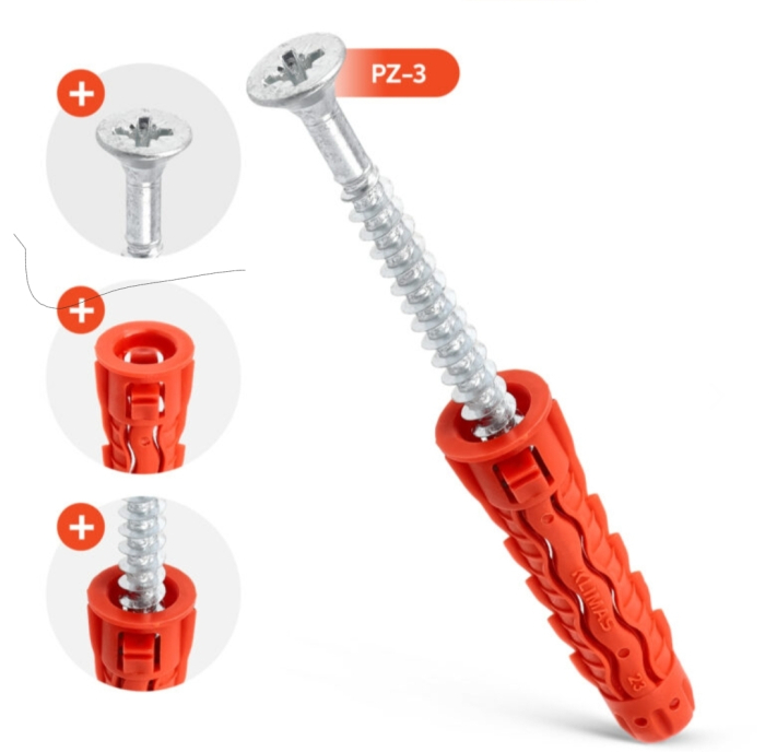 Diblu universal cu Surub cu cap înfundat, (PZ-2/PZ-3) 6,0x30/4,0x40mm - 14 bucati/blister - BSFXP-06030040, Klimas Wkret-met [6]