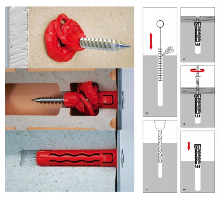 Diblu universal cu Surub cu cap înfundat, (PZ-2/PZ-3) 6,0x30/5,0x50mm - 12 bucati/blister - BSFXP-06030050, Klimas Wkret-met [7]