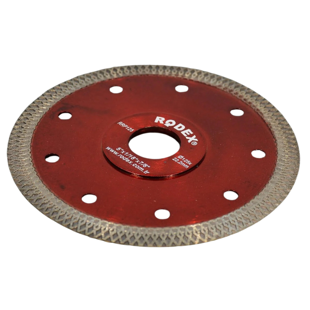 Disc ceramic ultra subtire 125mm x 20/22.23mm, taiere umed/uscat - Rodex [6]