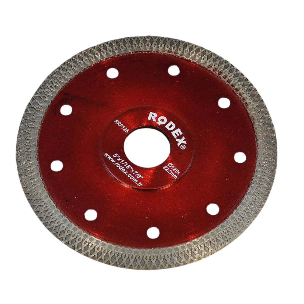 Disc ceramic ultra subtire 125mm x 20/22.23mm, taiere umed/uscat - Rodex [7]