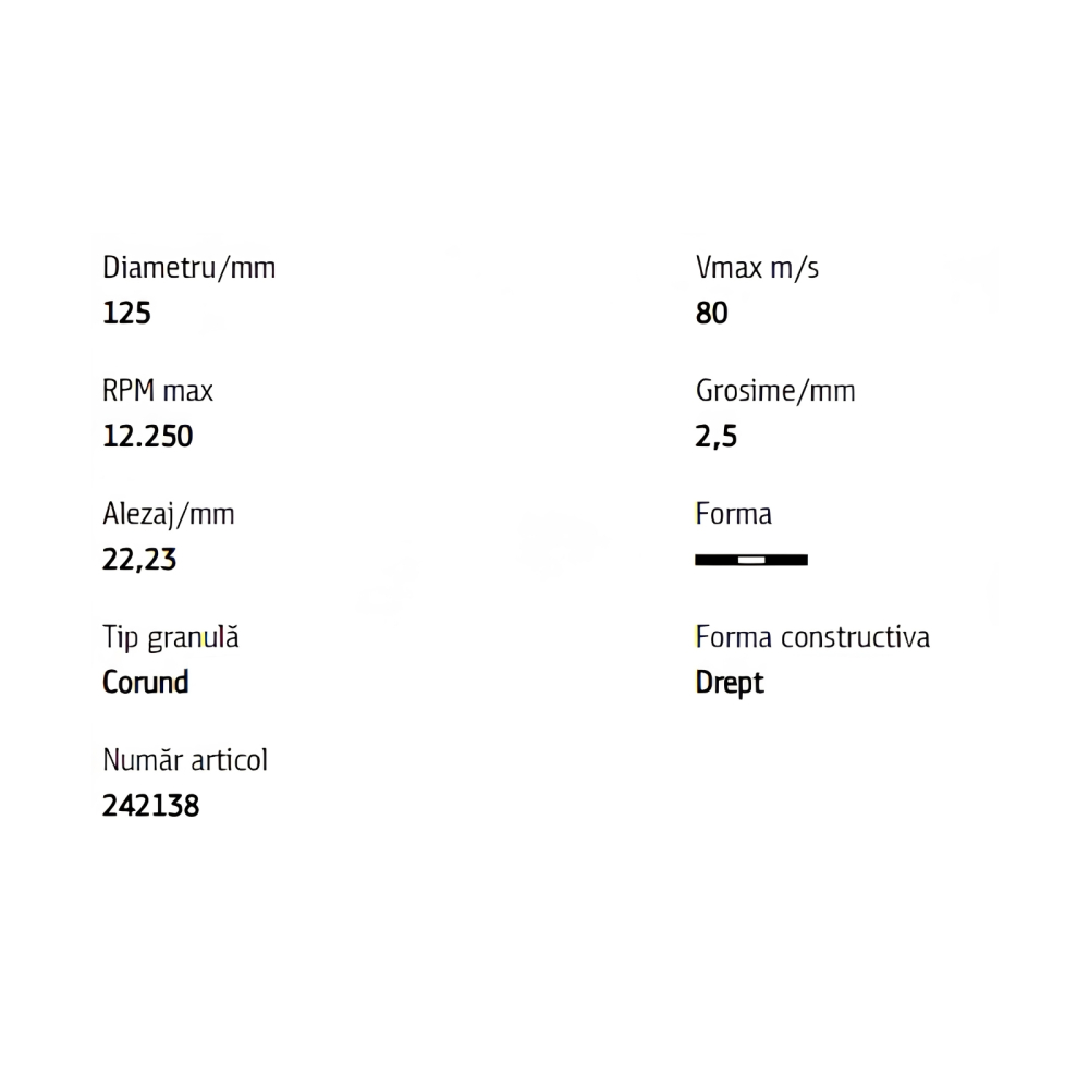 Disc debitare metal 125 x 22.23 x 2.5mm, A 24 Extra - Klingspor [4]