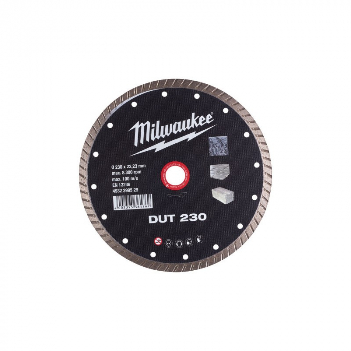 Disc diamantat Profesional DUT, 230mm, (4932399529), MILWAUKEE [1]